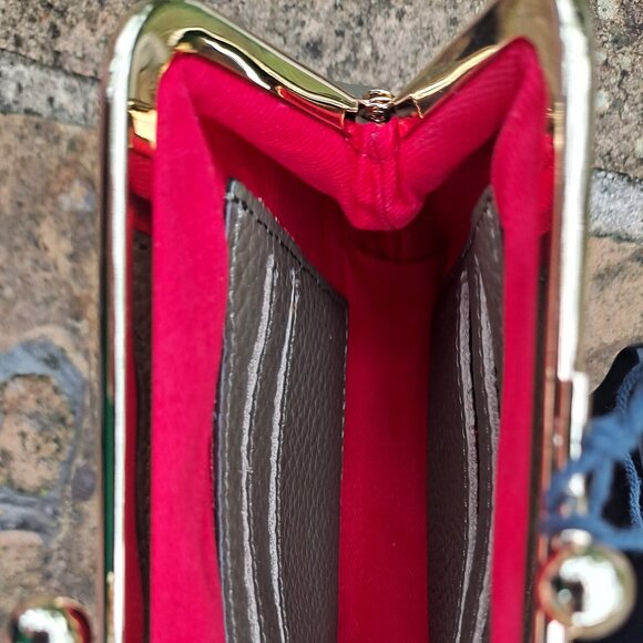 Dooney & Bourke Olive Pebble Leather Kisslock Coin Purse (NWT) - Picture 5 of 10